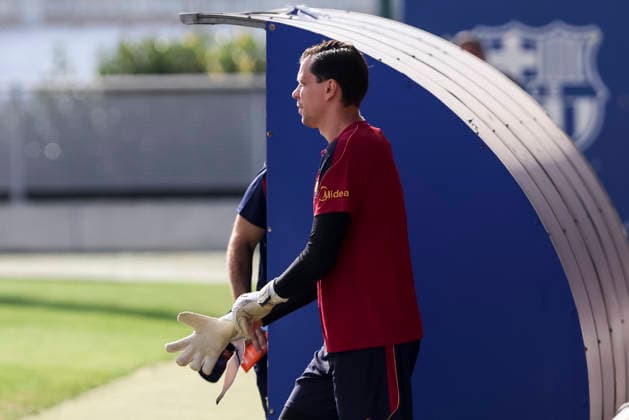 September 5, 2026, Sant Joan Despi, Barcelona, Spain: Wojciech Szczesny during the training day of FC Barcelona, Barca ahead the Spanish League, Laliga EA Sports, football match against Valencia CF at Ciudad Esportiva Joan Gamper on September 05, 2026 in Sant Joan Despi, Barcelona, Spain. Sant Joan Despi Spain - ZUMAa181 20260905_zaa_a181_025 Copyright: xJavierxBorregox