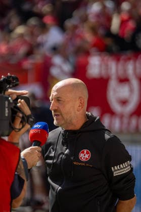 05.09.2026, xdaymx, Fussball 2.Bundesliga, 1.FC Kaiserslautern - SV Darmstadt 98 Torsten Lieberknecht (1.FC Kaiserslautern) vor dem Heimspiel beim Sky-Interview Kaiserslautern *** September 5, 2026, xdaymx, Soccer 2. Bundesliga, 1. FC Kaiserslautern vs. SV Darmstadt 98, Torsten Lieberknecht of 1. FC Kaiserslautern in a Sky interview ahead of the home game in Kaiserslautern