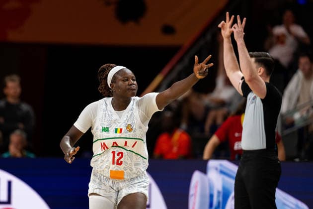 Alima Dembele (Mali, 12) jubelt Jubel, GER, Mali vs. Spanien, Basketball, FIBA Women s World Cup 2026, Gruppenphase, Spieltag 2, 05.09.2026 GER, Mali vs. Spanien, Basketball, FIBA Women s World Cup 2026, Gruppenphase, Spieltag 2, 05.09.2026 Berlin Copyright: xEibner-Pressefoto MaxxVincenx EP_MVN