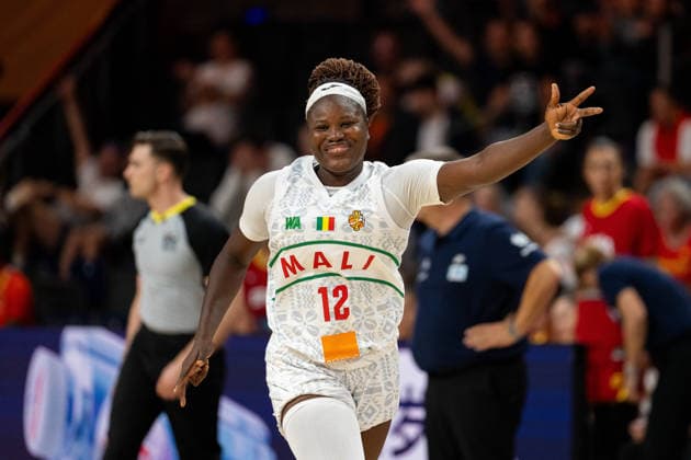 Alima Dembele (Mali, 12) jubelt Jubel, GER, Mali vs. Spanien, Basketball, FIBA Women s World Cup 2026, Gruppenphase, Spieltag 2, 05.09.2026 GER, Mali vs. Spanien, Basketball, FIBA Women s World Cup 2026, Gruppenphase, Spieltag 2, 05.09.2026 Berlin Copyright: xEibner-Pressefoto MaxxVincenx EP_MVN
