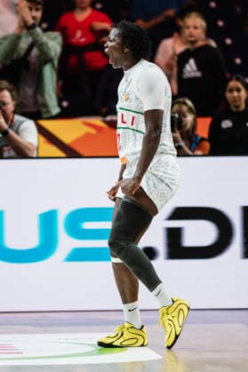 FIBA Women™s Basketball World Cup 2026: Mali vs. Spanien, 05.09.2026 Alima Dembele (Mali, 12) jubelt; Basketball, FIBA Women™s Basketball World Cup 2026, Gruppenphase, Gruppe A, 2. Spieltag: Mali vs. Spanien am 05.09.2026 in der Max-Schmeling-Halle, Berlin Copyright: xBEAUTIFULxSPORTS Tonhäuserx
