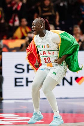 FIBA Women™s Basketball World Cup 2026: Mali vs. Spanien, 05.09.2026 Mali gewinnt gegen Spanien, hier Kamite Elisabeth Dabou (Mali, 22); Basketball, FIBA Women™s Basketball World Cup 2026, Gruppenphase, Gruppe A, 2. Spieltag: Mali vs. Spanien am 05.09.2026 in der Max-Schmeling-Halle, Berlin Copyright: xBEAUTIFULxSPORTS Tonhäuserx