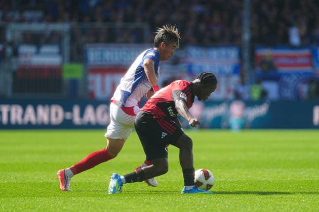 Hiroki Sekine (Holstein Kiel, 32), Mohamed Ali Zoma (1. FC Nürnberg, 23) GER, Holstein Kiel vs. 1. FC Nürnberg, Fußball, 2. Bundesliga, Spieltag 04, Saison 2026 2027, 05.09.2026 DFL REGULATIONS PROHIBIT ANY USE OF PHOTOGRAPHS AS IMAGE SEQUENCES AND OR QUASI-VIDEO GER, Holstein Kiel vs. 1. FC Nürnberg, Fußball, 2. Bundesliga, Spieltag 04, Saison 2026 2027, 05.09.2026 Kiel *** Hiroki Sekine, Holstein Kiel, 32; Mohamed Ali Zoma, 1 FC Nürnberg, 23 (GER); Holstein Kiel vs. 1 FC Nürnberg, Soccer, 2. Bundesliga, Matchday 04, 2026–2027 Season, September 5, 2026 DFL regulations prohibit any use of photographs as image sequences and or quasi-video GER, Holstein Kiel vs. 1. FC Nürnberg, soccer, 2. Bundesliga, Matchday 4, 2026–2027 season, September 5, 2026, Kiel Copyright: xEibner-Pressefoto MarcelxvonxFehrnx EP_MFN