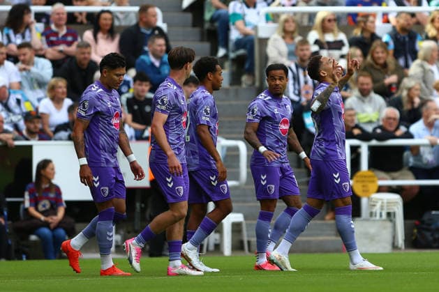 St James Park NEWCASTLE UPON TYNE, ENGLAND, SEPTEMBER 5: Marcus Tavernier of AFC Bournemouth celebrates scoring the opening goal during a Premier League 2026-27 match between Newcastle United and AFC Bournemouth at St James Park on September 5, 2026 in Newcastle Upon Tyne, England. (Photo by Zach Forster Sports Press Photo) (Zach Forster Sports Press Photo SPP) Copyright: xZachxForster SportsxPressxPhotox xSPPx spp-en-ZaFoPrPh-spp26_zachf_0509_134