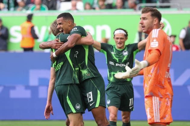 05.09.2026, xgox, Fussball, 2. Bundesliga, VfL Wolfsburg - FC Energie Cottbus v.l. Robert Glatzel (Wolfsburg, 19) Jubel, Torjubel, jubelt ueber das Tor, celebrate the goal, celebration (DFL DFB REGULATIONS PROHIBIT ANY USE OF PHOTOGRAPHS as IMAGE SEQUENCES and or QUASI-VIDEO) Wolfsburg *** September 5, 2026, xgox, Soccer, 2. Bundesliga, VfL Wolfsburg vs. FC Energie Cottbus, Robert Glatzel (Wolfsburg), 19 Cheering, Goal celebration, celebrating the goal, DFL DFB REGULATIONS PROHIBIT ANY USE OF PHOTOGRAPHS as IMAGE SEQUENCES and or QUASI-VIDEO Wolfsburg