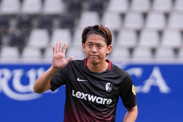 Rihito Yamamoto (SC Freiburg II, 24) , Deutschland, Fussball, Regionalliga Südwest, 5.Spieltag, 2026 2027, SC Freiburg II vs. TSV Steinbach Haiger, 05.09.2026, Dreisamstadion, Freiburg Freiburg Dreisamstadion Baden-Wuerttemberg Deutschland Copyright: xArnexAmbergx