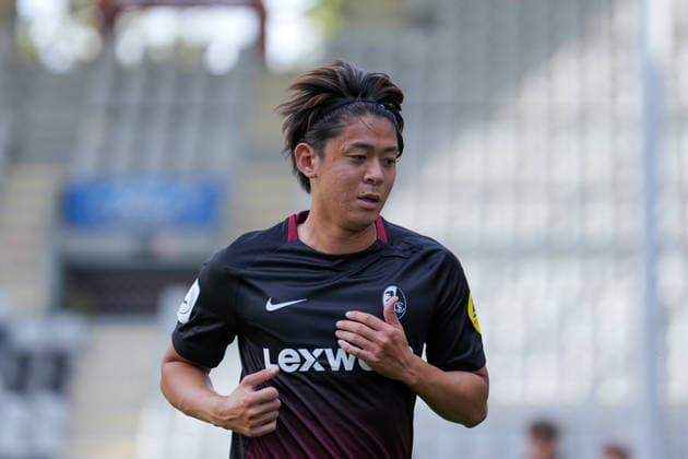 Rihito Yamamoto (SC Freiburg II, 24) , Deutschland, Fussball, Regionalliga Südwest, 5.Spieltag, 2026 2027, SC Freiburg II vs. TSV Steinbach Haiger, 05.09.2026, Dreisamstadion, Freiburg Freiburg Dreisamstadion Baden-Wuerttemberg Deutschland Copyright: xArnexAmbergx