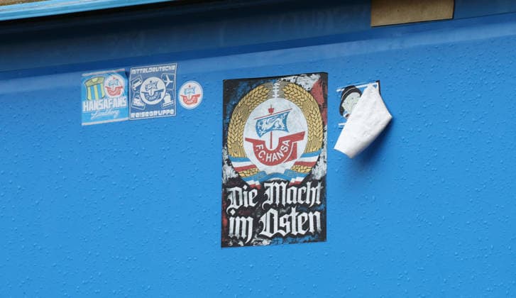 FC Hansa Rostock- Wehen Wiesbaden Rostock, 05.09.2026, Fußball 3.Liga FC Hansa Rostock- Wehen Wiesbaden Sticker im Ostseestadion beim FC Hansa Rostock Rostock Ostseestadion Mecklenburg-Vorpommern Deutschland