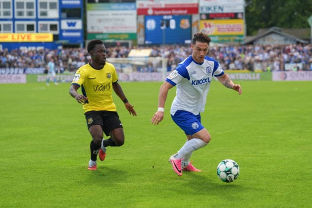 Deutschland: Fussball, 3. Liga, 4. Spieltag, Hänsch-Arena, SV Meppen vs. 1. FC Saarbrücken: Tobias Mißner (SV Meppen, 3) Copyright: xMichelxWittex