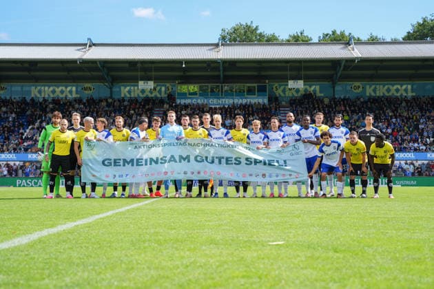 Deutschland: Fussball, 3. Liga, 4. Spieltag, Hänsch-Arena, SV Meppen vs. 1. FC Saarbrücken: Nachhaltigkeitsspieltag Copyright: xMichelxWittex