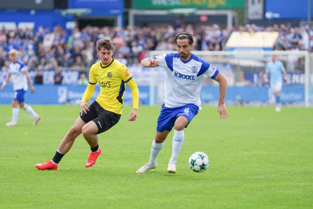 Deutschland: Fussball, 3. Liga, 4. Spieltag, Hänsch-Arena, SV Meppen vs. 1. FC Saarbrücken: Ersin Zehir (SV Meppen, 6) Copyright: xMichelxWittex