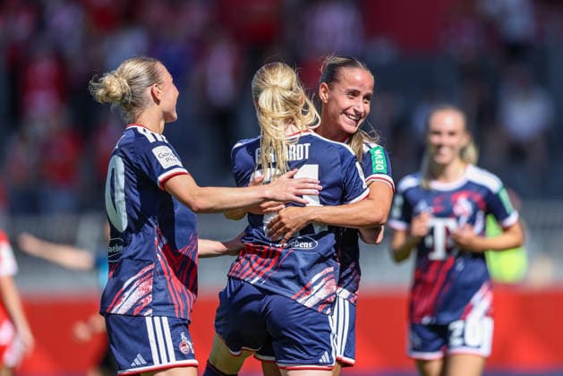 GER, Mainz, FSV Mainz 05 vs 1. FC Köln, Google Pixel Frauen Bundesliga, Fussball, DFB, Spielzeit 2026 2027, Bruchwegstadion, 3. Spieltag im Bild: Vanessa Leimenstoll (FC Köln Frauen 29), Tor, Jubel und Freude, Emotionen, 0:3 DFB DFL REGULATIONS PROHIBIT ANY USE OF PHOTOGRAPHS AS IMAGE SEQUENCES AND OR QUASI-VIDEO, 05.09.2026 *** GER, Mainz, FSV Mainz 05 vs. 1. FC Köln, Google Pixel Women s Bundesliga, Soccer, DFB, 2026–2027 Season, Bruchwegstadion, Matchday 3 in Pictures: Vanessa Leimenstoll (FC Köln Women), 29, Goal, Celebration and joy, emotions, 0–3 DFB DFL regulations prohibit any use of photographs as image sequences and or quasi-video, September 5, 2026 Copyright: HMBxMedia HendrikxHamelau