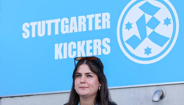 05.09.2026, Deutschland, Stuttgart, Fussball, Regionalliga Südwest, SV Stuttgarter Kickers vs. 1. FSV Mainz 05 II, Jule Giesemann (Kickers Medien und Komunikation)