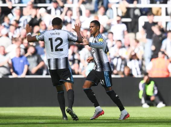 Jacob Ramsey of Newcastle United celebrates scoring their second goal Newcastle United v AFC Bournemouth, Premier League Football, Football, St James Park, Newcastle, UK - 05 Sep 2026Newcastle St James Park United Kingdom EDITORIAL USE ONLY No use with unauthorised audio, video, data, fixture lists, club league logos or live services. Online in-match use limited to 120 images, no video emulation. No use in betting, games or single club league player publications. Copyright: xRichardxLee Shutterstockx 17134969au