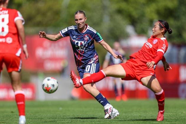 GER, Mainz, FSV Mainz 05 vs 1. FC Köln, Google Pixel Frauen Bundesliga, Fussball, DFB, Spielzeit 2026 2027, Bruchwegstadion, 3. Spieltag im Bild v.l.: Sophie Nachtigall (FC Köln Frauen 30), Rio Takizawa (Mainz 05 Frauen 8) DFB DFL REGULATIONS PROHIBIT ANY USE OF PHOTOGRAPHS AS IMAGE SEQUENCES AND OR QUASI-VIDEO, 05.09.2026 *** GER, Mainz, FSV Mainz 05 vs. 1. FC Köln, Google Pixel Women s Bundesliga, Soccer, DFB, 2026–2027 Season, Bruchwegstadion, Matchday 3 in pictures (from left): Sophie Nachtigall, 1. FC Köln Women, 30, Rio Takizawa, Mainz 05 Women, 8. DFB and DFL regulations prohibit any use of photographs as image sequences and or quasi-video. September 5, 2026 Copyright: HMBxMedia HendrikxHamelau