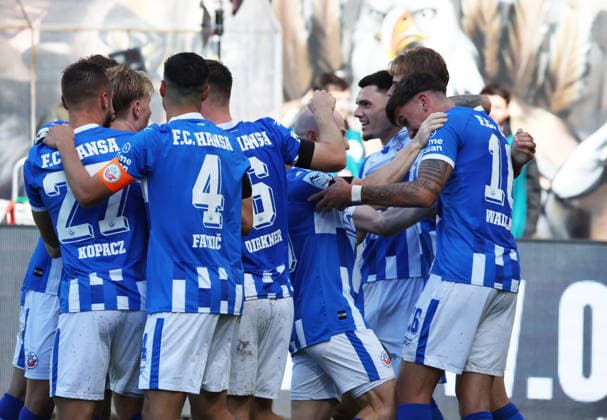 FC Hansa Rostock- Wehen Wiesbaden Rostock, 05.09.2026, Fußball 3.Liga FC Hansa Rostock- Wehen Wiesbaden 1-0 Lukas Wallner FC Hansa Rostock jubelt r. Rostock Ostseestadion Mecklenburg-Vorpommern Deutschland