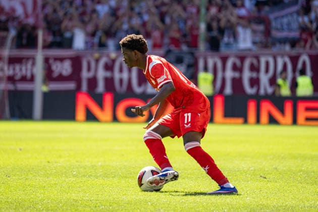 05.09.2026, xdaymx, Fussball 2.Bundesliga, 1.FC Kaiserslautern - SV Darmstadt 98. Ibrahim KanatÃ (1.FC Kaiserslautern) mit einem Dribbling Kaiserslautern *** September 5, 2026, xdaymx, Soccer, 2. Bundesliga, 1. FC Kaiserslautern vs. SV Darmstadt 98, Ibrahim Kanat, 1. FC Kaiserslautern with a dribble, Kaiserslautern