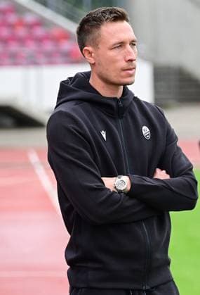 05.09.2026 xkhx Kassel, Auestadion Regionalliga Südwest Saison 2026 2027 KSV Hessen Kassel - SV Sandhausen Trainer Kevin Stotz (SV Sandhausen)