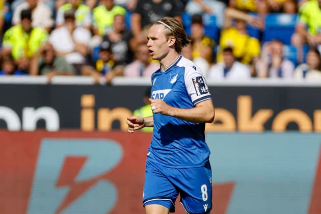 Patrick Wimmer (TSG Hoffenheim, 08), Mimik, Gesichtsausdruck, Emotion , Deutschland, Fussball, 1. Bundesliga, 2.Spieltag, 2026 2027, TSG Hoffenheim vs. Borussia Dortmund, 05.09.2026, Sinsheim SNP Arena Deutschland *** Patrick Wimmer, TSG Hoffenheim, 08, facial expressions, emotion, Germany, soccer, Bundesliga 1, Matchday 2, 2026–2027, TSG Hoffenheim vs. Borussia Dortmund, September 5, 2026, Sinsheim SNP Arena, Germany Copyright: xGrantxHubbsx