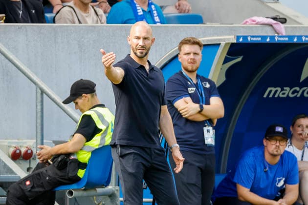 Christian Ilzer (TSG Hoffenheim, Trainer), Mimik, Gesichtsausdruck, Emotion , Deutschland, Fussball, 1. Bundesliga, 2.Spieltag, 2026 2027, TSG Hoffenheim vs. Borussia Dortmund, 05.09.2026, Sinsheim SNP Arena Deutschland *** Christian Ilzer, TSG Hoffenheim, Coach, Facial Expressions, Emotion, Germany, Soccer, Bundesliga 1, Matchday 2, 2026–2027, TSG Hoffenheim vs. Borussia Dortmund, September 5, 2026, Sinsheim SNP Arena, Germany Copyright: xGrantxHubbsx