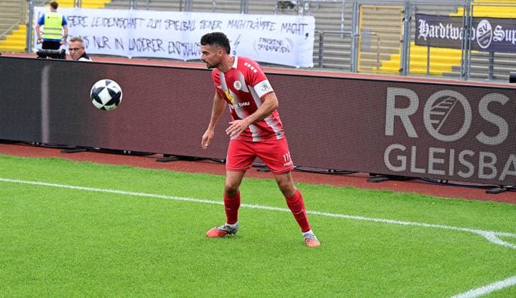 05.09.2026 xkhx Kassel, Auestadion Regionalliga Südwest Saison 2026 2027 KSV Hessen Kassel - SV Sandhausen Adrian Bravo Sanchez (17, Hessen Kassel)