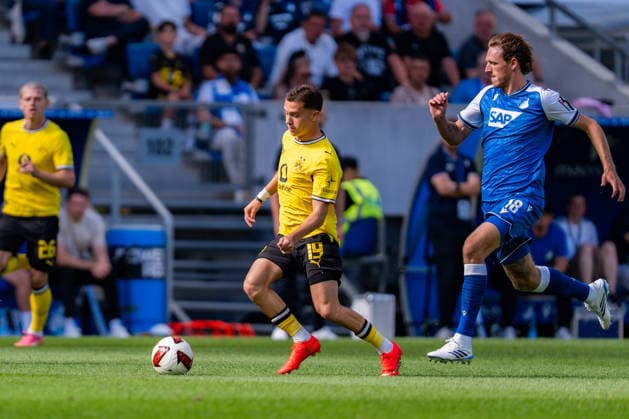 1. Bundesliga, 2. Spieltag, TSG 1899 Hoffenheim vs. Borussia Dortmund am 05.09.2026 Konstantinos Karetsas WICHTIGER HINWEIS: Gemäß den Vorgaben der DFL und des DFB ist es untersagt, in dem Stadion und oder vom Spiel angefertigte Fotoaufnahmen in Form von Sequenzbildern und oder videoähnlichen Fotostrecken zu verwerten bzw. verwerten zu lassen. *** Bundesliga 1, Matchday 2, TSG 1899 Hoffenheim vs. Borussia Dortmund on September 5, 2026, Konstantinos Karetsas IMPORTANT NOTICE: In accordance with DFL and DFB regulations, it is prohibited to use or allow the use of photographs taken in the stadium and or during the game in the form of sequential images and or video-like photo series. Copyright: xBahhoxKarax