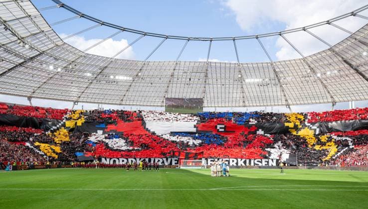 Fußball, Herren, Saison 2026 2027, 1. Bundesliga (2. Spieltag), Bayer 04 Leverkusen - 1. FC Union Berlin, Fans von Bayer und beide Mannschaften, 05.09.2026, *** Soccer, Men s, 2026–2027 Season, Bundesliga 1, Matchday 2, Bayer 04 Leverkusen 1, FC Union Berlin, Bayer fans and fans of both teams, September 5, 2026, Copyright: xMatthiasxKochx
