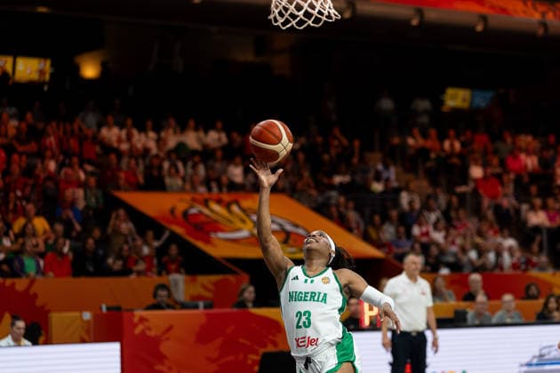 Ezinne Kalu (Nigeria, 23) beim Korbleger, GER, Nigeria vs. Ungarn, Basketball, FIBA Women s World Cup 2026, Gruppenphase, Spieltag 2, 05.09.2026 GER, Nigeria vs. Ungarn, Basketball, FIBA Women s World Cup 2026, Gruppenphase, Spieltag 2, 05.09.2026 Berlin Copyright: xEibner-Pressefoto MaxxVincenx EP_MVN