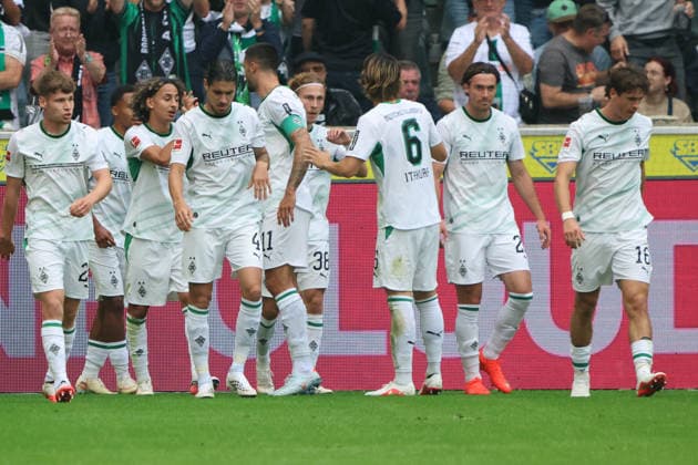 05.09.2026, Fussball, Herren, 1. Bundesliga, Saison 2026 2027, Borussia Mönchengladbach - SV 07 Elversberg, Torjubel zum 1:0, Torschütze: Hugo Bolin (Borussia Mönchengladbach) Mönchengladbach Ista-Borussia-Park Nordrhein-Westfalen Deutschland (DEU) *** September 5, 2026, Soccer, Men s, 1. Bundesliga, 2026–2027 season, Borussia Mönchengladbach vs. SV 07 Elversberg, goal celebration after the 1–0, goal scorer Hugo Bolin, Borussia Mönchengladbach, Mönchengladbach, Ista, Borussia Park, North Rhine-Westphalia, Germany, DEU Copyright: xSebastianxBachx