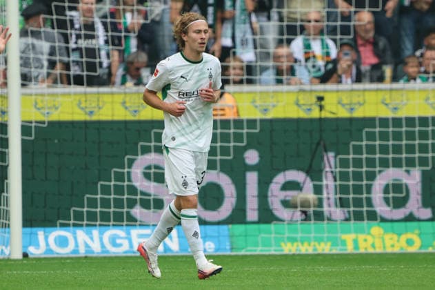 05.09.2026, Fussball, Herren, 1. Bundesliga, Saison 2026 2027, Borussia Mönchengladbach - SV 07 Elversberg, Torjubel zum 1:0, Torschütze: Hugo Bolin (Borussia Mönchengladbach) Mönchengladbach Ista-Borussia-Park Nordrhein-Westfalen Deutschland (DEU) *** September 5, 2026, Soccer, Men s, 1. Bundesliga, 2026–2027 season, Borussia Mönchengladbach vs. SV 07 Elversberg, goal celebration after the 1–0, goal scorer Hugo Bolin, Borussia Mönchengladbach, Mönchengladbach, Ista, Borussia Park, North Rhine-Westphalia, Germany, DEU Copyright: xSebastianxBachx
