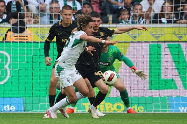 05.09.2026, Fussball, Herren, 1. Bundesliga, Saison 2026 2027, Borussia Mönchengladbach - SV 07 Elversberg, Wael Mohya (Borussia Mönchengladbach), Felix Keidel (SV 07 Elversberg) Mönchengladbach Ista-Borussia-Park Nordrhein-Westfalen Deutschland (DEU) *** September 5, 2026, Soccer, Men s, 1. Bundesliga, 2026–2027 season, Borussia Mönchengladbach vs. SV 07 Elversberg, Wael Mohya (Borussia Mönchengladbach), Felix Keidel (SV 07 Elversberg), Mönchengladbach, Ista, Borussia Park, North Rhine-Westphalia, Germany, DEU Copyright: xSebastianxBachx