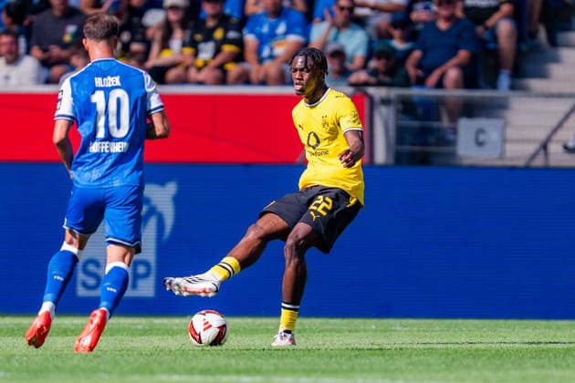 1. Bundesliga, 2. Spieltag, TSG 1899 Hoffenheim vs. Borussia Dortmund am 05.09.2026 Joane Gadou WICHTIGER HINWEIS: Gemäß den Vorgaben der DFL und des DFB ist es untersagt, in dem Stadion und oder vom Spiel angefertigte Fotoaufnahmen in Form von Sequenzbildern und oder videoähnlichen Fotostrecken zu verwerten bzw. verwerten zu lassen. *** Bundesliga 1, Matchday 2, TSG 1899 Hoffenheim vs. Borussia Dortmund on September 5, 2026 Joane Gadou IMPORTANT NOTICE In accordance with the guidelines of the DFL and the DFB, it is prohibited to use or allow the use of photographs taken in the stadium and or during the game in the form of sequential images and or video-like photo series Copyright: xBahhoxKarax