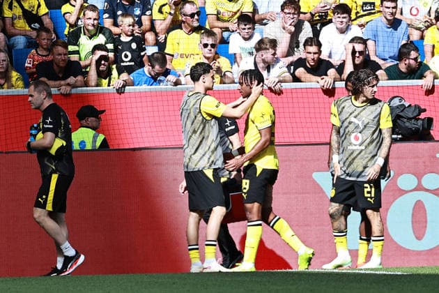 05.09.2026, xtvx, Fussball 1.Bundesliga, TSG 1899 Hoffenheim - Borussia Dortmund v.l. Filippo Mane (Borussia Dortmund) Verletzung (DFL DFB REGULATIONS PROHIBIT ANY USE OF PHOTOGRAPHS as IMAGE SEQUENCES and or QUASI-VIDEO) Sinsheim *** September 5, 2026, xtvx, Soccer 1st Bundesliga, TSG 1899 Hoffenheim vs. Borussia Dortmund, Filippo Mane (Borussia Dortmund) injury; DFL and DFB regulations prohibit any use of photographs as image sequences and or quasi-video; Sinsheim
