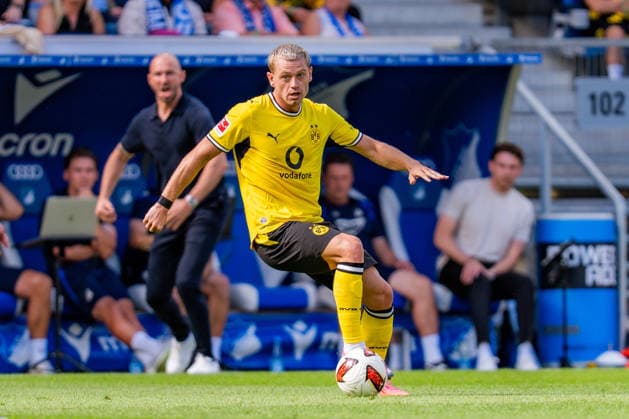 1. Bundesliga, 2. Spieltag, TSG 1899 Hoffenheim vs. Borussia Dortmund am 05.09.2026 Julian Ryerson WICHTIGER HINWEIS: Gemäß den Vorgaben der DFL und des DFB ist es untersagt, in dem Stadion und oder vom Spiel angefertigte Fotoaufnahmen in Form von Sequenzbildern und oder videoähnlichen Fotostrecken zu verwerten bzw. verwerten zu lassen. *** Bundesliga 1, Matchday 2, TSG 1899 Hoffenheim vs. Borussia Dortmund on September 5, 2026 Julian Ryerson IMPORTANT NOTICE In accordance with DFL and DFB regulations, it is prohibited to use or allow the use of photographs taken in the stadium and or during the match in the form of sequential images and or video-like photo series Copyright: xBahhoxKarax