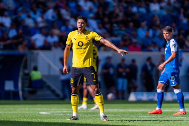 1. Bundesliga, 2. Spieltag, TSG 1899 Hoffenheim vs. Borussia Dortmund am 05.09.2026 Jobe Bellingham WICHTIGER HINWEIS: Gemäß den Vorgaben der DFL und des DFB ist es untersagt, in dem Stadion und oder vom Spiel angefertigte Fotoaufnahmen in Form von Sequenzbildern und oder videoähnlichen Fotostrecken zu verwerten bzw. verwerten zu lassen. *** Bundesliga 1, Matchday 2, TSG 1899 Hoffenheim vs. Borussia Dortmund on September 5, 2026, Jobe Bellingham IMPORTANT NOTICE: In accordance with DFL and DFB regulations, it is prohibited to use or allow the use of photographs taken in the stadium and or during the game in the form of sequential images and or video-like photo sequences Copyright: xBahhoxKarax