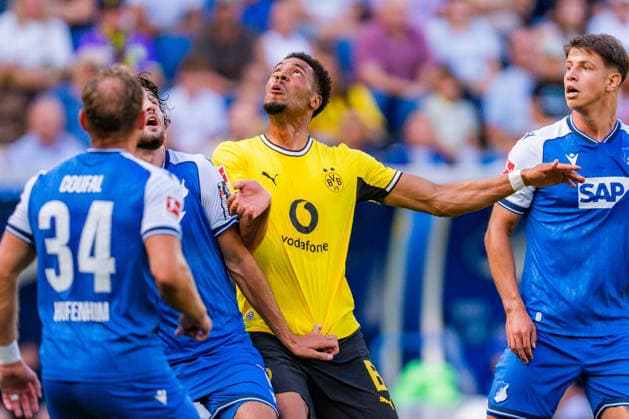 1. Bundesliga, 2. Spieltag, TSG 1899 Hoffenheim vs. Borussia Dortmund am 05.09.2026 Felix Nmecha WICHTIGER HINWEIS: Gemäß den Vorgaben der DFL und des DFB ist es untersagt, in dem Stadion und oder vom Spiel angefertigte Fotoaufnahmen in Form von Sequenzbildern und oder videoähnlichen Fotostrecken zu verwerten bzw. verwerten zu lassen. *** Bundesliga 1, Matchday 2, TSG 1899 Hoffenheim vs. Borussia Dortmund on September 5, 2026 Felix Nmecha IMPORTANT NOTICE In accordance with DFL and DFB regulations, it is prohibited to use or allow the use of photographs taken in the stadium and or during the match in the form of sequential images and or video-like photo series. Copyright: xBahhoxKarax