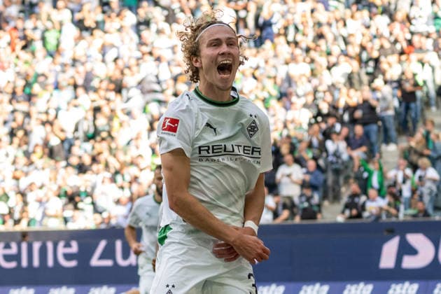 Hugo Bolin (Borussia Moenchengladbach, 38) bejubelt sein Tor zum 2:1. Borussia Moenchengladbach vs. SV Elversberg, Fussball, 1. Bundesliga, 02. Spieltag, Saison 2026 2027, 05.09.2026 DFL DFB Regulations prohibit any use of Photographs as image sequences and or Quasivideo Borussia Moenchengladbach vs. SV Elversberg, Fussball, 1. Bundesliga, 02. Spieltag, Saison 2026 2027, 05.09.2026 Moenchengladbach *** Hugo Bolin of Borussia Mönchengladbach, 38, celebrates his goal to make it 2–1 in the match between Borussia Mönchengladbach and SV Elversberg, soccer, Bundesliga 1, Matchday 2, 2026–2027 season, September 5, 2026 DFL DFB regulations prohibit any use of photographs as image sequences and or quasi-video Borussia Mönchengladbach vs. SV Elversberg, soccer, Bundesliga 1, Matchday 2, 2026–2027 season, September 5, 2026, Mönchengladbach Copyright: xEibner-Pressefoto ThomasxHaeslerx EP_THR