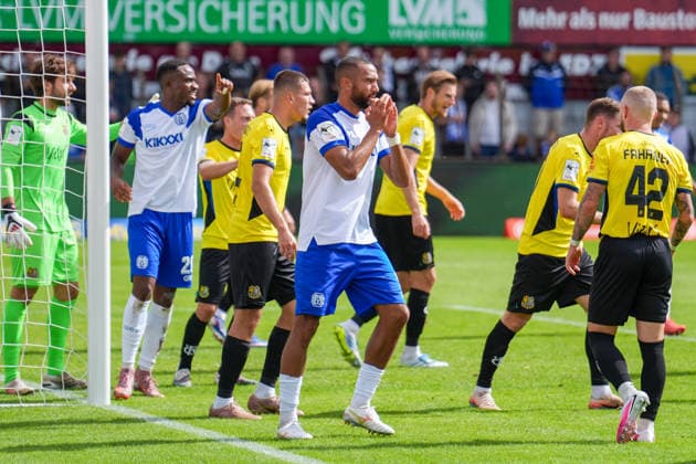Deutschland: Fussball, 3. Liga, 4. Spieltag, Hänsch-Arena, SV Meppen vs. 1. FC Saarbrücken: Cyrill Akono (SV Meppen, 9) Copyright: xMichelxWittex