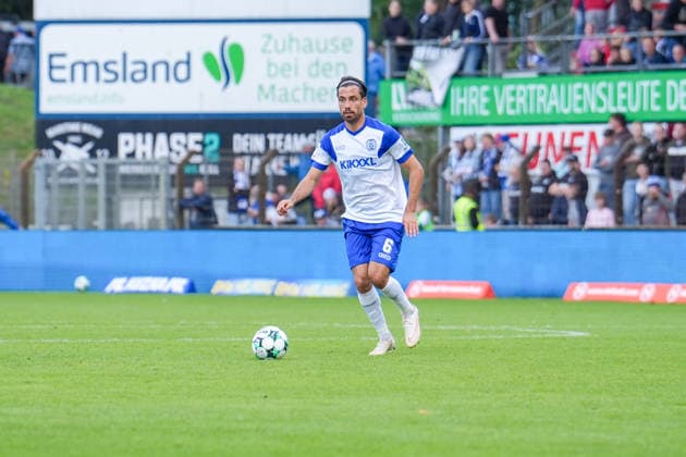 Deutschland: Fussball, 3. Liga, 4. Spieltag, Hänsch-Arena, SV Meppen vs. 1. FC Saarbrücken: Ersin Zehir (SV Meppen, 6) Copyright: xMichelxWittex