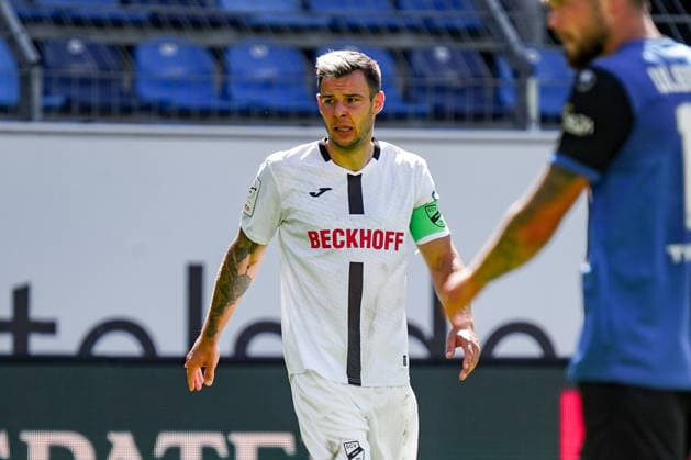 Deutschland: Fussball Saison 2026 2027 , 3. Liga , 4. Spieltag , SV Waldhof Mannheim 07 vs. SC Verl - Carl-Benz-Stadion (Mannheim) : Niko Kijewski (SC Verl, 19) Mimik, Gesichtsausdruck, Emotion Mannheim Carl-Benz-Stadion Deutschland Germany Copyright: xBennetxLongx