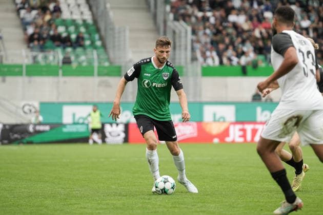 Deutschland: 3. Liga 2026 2027 4. Spieltag, SC Preußen Münster vs TSV Havelse, Samstag, 05.09.2026 LVM-Preußenstadion (Münster, Nordrhein-Westfalen, Deutschland) Philipp Maier (SC Preußen Münster, 26) Copyright: xMerlexKölkingx
