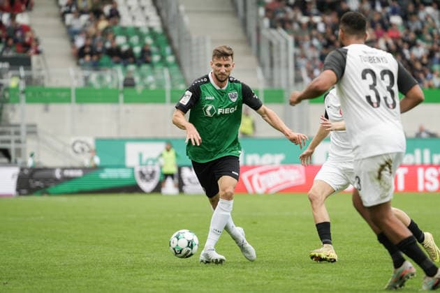 Deutschland: 3. Liga 2026 2027 4. Spieltag, SC Preußen Münster vs TSV Havelse, Samstag, 05.09.2026 LVM-Preußenstadion (Münster, Nordrhein-Westfalen, Deutschland) Philipp Maier (SC Preußen Münster, 26) Copyright: xMerlexKölkingx