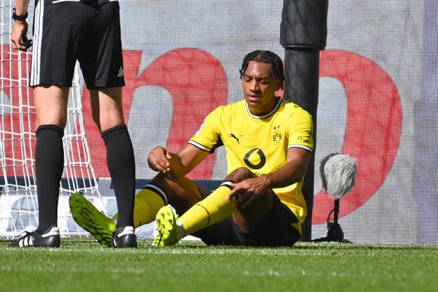 Filippo MANE (Borussia Dortmund),Verletzung, verletzt. Fussball 1. Bundesliga Saison 2026 2027, 2.Spieltag, Spieltag02,, TSG 1899 Hoffenheim - Borussia Dortmund am 05.09.2026 , SNP ARENA *** Filippo MANE, Borussia Dortmund, injury, injured, soccer, Bundesliga, 2026–2027 season, Matchday 2, Matchday 02, TSG 1899 Hoffenheim vs. Borussia Dortmund on September 5, 2026, SNP ARENA