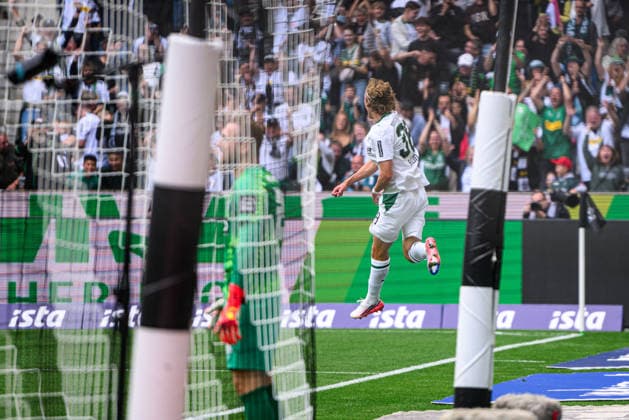 MOENCHENGLADBACH, GERMANY - 5 SEPTEMBER, 2026: Hugo Bolin - The 1.Bundesliga match Borussia Moenchengladbach vs. SV Elversberg at Borussia-Park.  Copyright: xVitaliixKliuievx