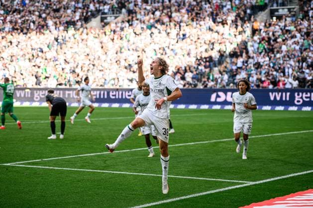 MOENCHENGLADBACH, GERMANY - 5 SEPTEMBER, 2026: Hugo Bolin - The 1.Bundesliga match Borussia Moenchengladbach vs. SV Elversberg at Borussia-Park.  Copyright: xVitaliixKliuievx