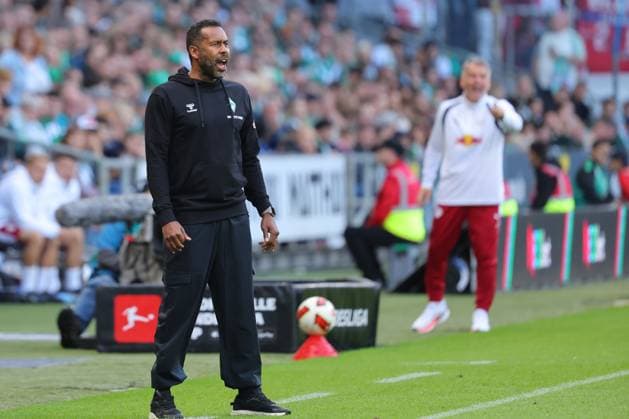 05.09.26, GER, Fussball, 1.FBL Männer, 2. Spieltag, Saison2026 2027, SV Werder Bremen vs. RB Leipzig Coachingzone Seitenlinie Trainerbereich Technische Zone. Trainer Daniel Thioune (SV Werder Bremen) Bremen Weserstadion Bremen Germany *** 05 09 26, GER, Soccer, 1st Men s Bundesliga, Matchday 2, 2026–2027 Season, SV Werder Bremen vs. RB Leipzig Coaching Zone, Sideline, Coaches Area, Technical Zone, Coach Daniel Thioune, SV Werder Bremen, Bremen, Weserstadion, Bremen, Germany Copyright: xnordphotoxGmbHx xTauchnitzx