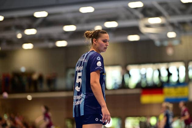 Handball I Frauen I Saison 2026-2027 I Bundesliga I 2. Spieltag I Buxtehuder SV - HC Leipzig I 05.09.2026 Maj Nielsen (5, Buxtehuder Sportverein) Buxtehude Halle Nord (Neu) Niedersachsen Deutschland Copyright: xLobeca FelixxWeißbergx