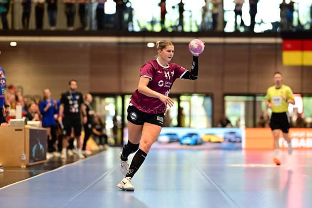 Handball I Frauen I Saison 2026-2027 I Bundesliga I 2. Spieltag I Buxtehuder SV - HC Leipzig I 05.09.2026 Wiebke Meyer (41, HC Leipzig) Buxtehude Halle Nord (Neu) Niedersachsen Deutschland Copyright: xLobeca FelixxWeißbergx