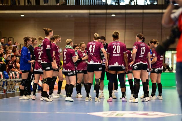 Handball I Frauen I Saison 2026-2027 I Bundesliga I 2. Spieltag I Buxtehuder SV - HC Leipzig I 05.09.2026 HC Leipzig Frauen zusammen Buxtehude Halle Nord (Neu) Niedersachsen Deutschland Copyright: xLobeca FelixxWeißbergx