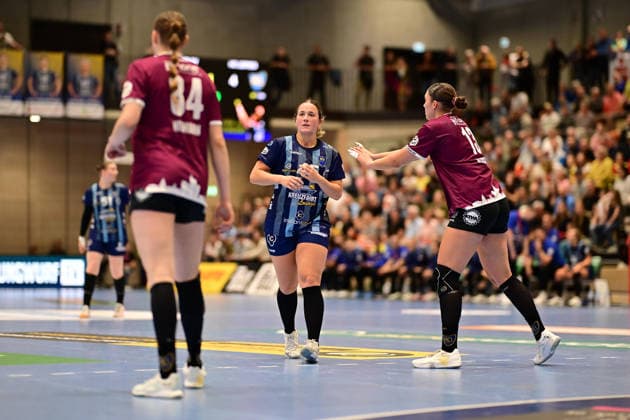 Handball I Frauen I Saison 2026-2027 I Bundesliga I 2. Spieltag I Buxtehuder SV - HC Leipzig I 05.09.2026 Carina Senel (45, Buxtehuder Sportverein) Buxtehude Halle Nord (Neu) Niedersachsen Deutschland Copyright: xLobeca FelixxWeißbergx